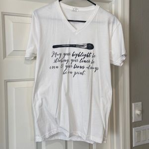 Next level Tshirt with makeup theme! New without tags